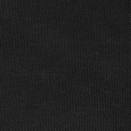 Solsejl 3,5 × 5 m - rektangulært oxfordstof, sort