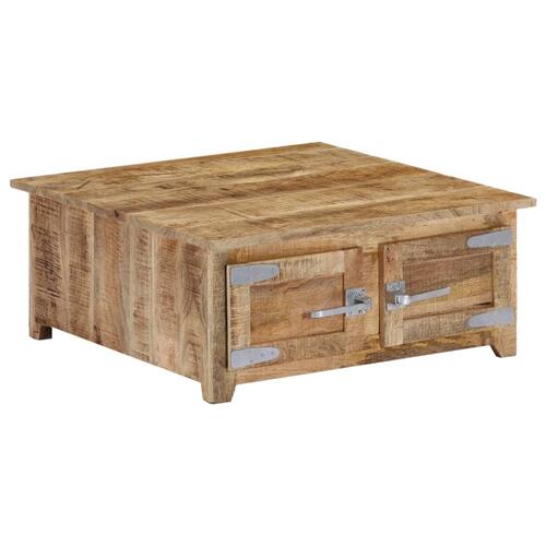 Sofabord 70x70x30 cm massivt mangotræ