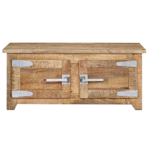 Sofabord 70x70x30 cm massivt mangotræ