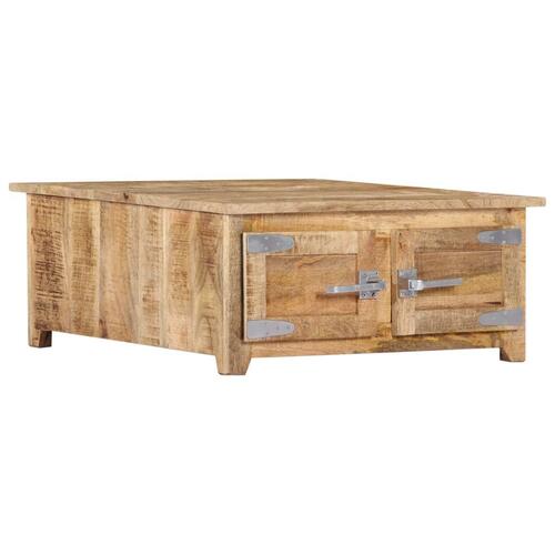 Sofabord 70x70x30 cm massivt mangotræ