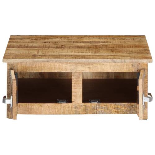 Sofabord 70x70x30 cm massivt mangotræ