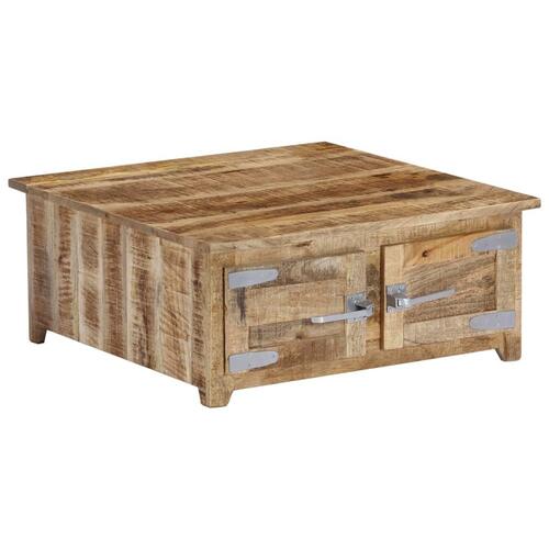 Sofabord 70x70x30 cm massivt mangotræ