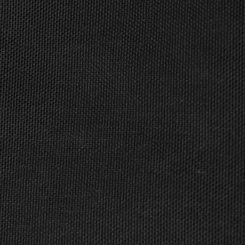 Solsejl 5x6x6 m trekantet oxfordstof sort