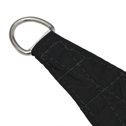 Solsejl trekant 5 × 7 × 7 m i oxfordstof - sort