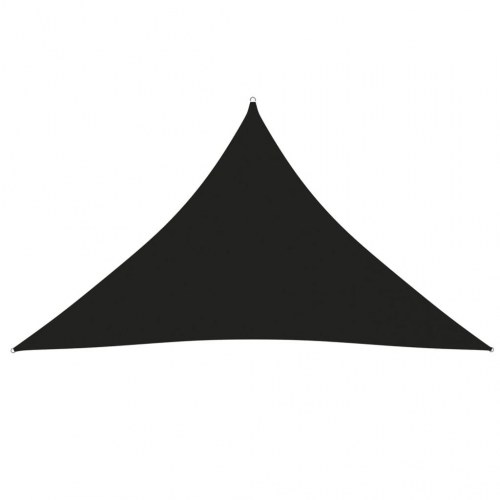 Solsejl trekant 5×5×6 m i oxfordstof - sort