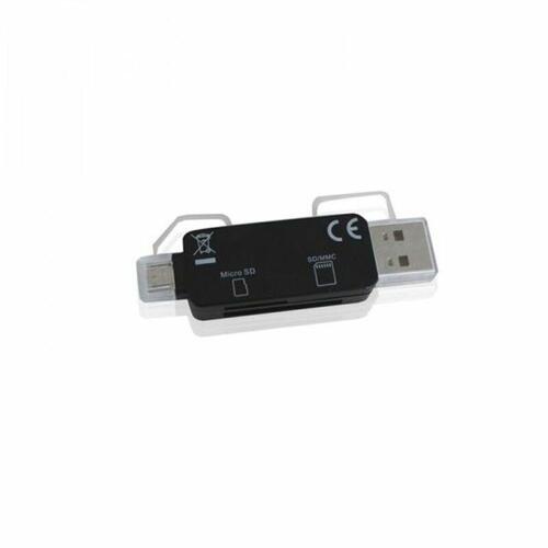 Kortlæser approx! FLTLFL0083 APPC33 Micro SD/SD/MMC Micro USB 480 Mbps 32 GB Sort