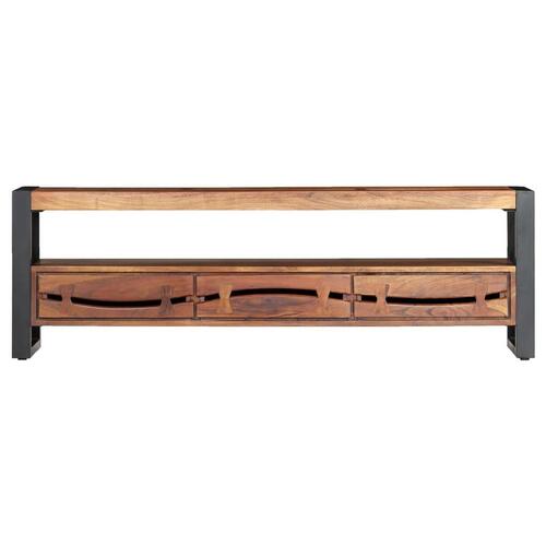 Tv-bord 140x30x45 cm massivt akacietræ