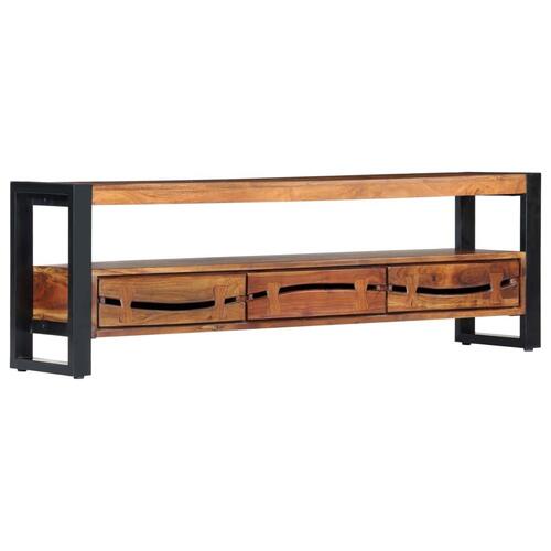Tv-bord 140x30x45 cm massivt akacietræ