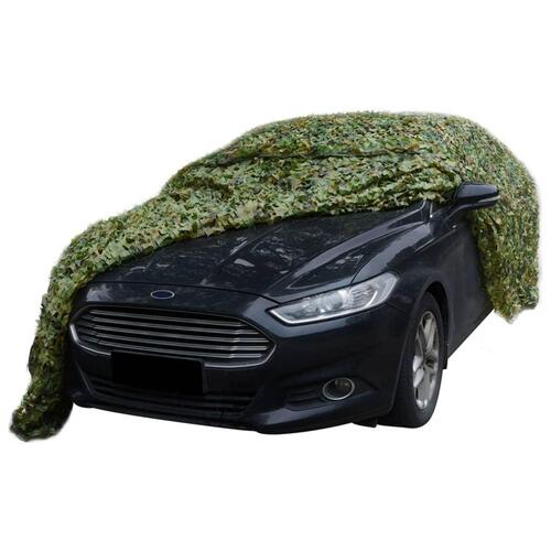 Camouflagenet med opbevaringstaske 2x6 m grøn