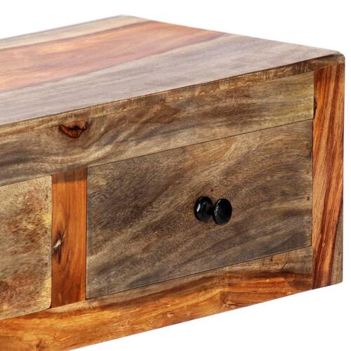Væghængt konsolbord 100x25x20 cm massivt sheeshamtræ
