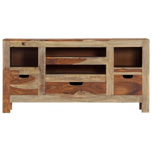 Skænk 100x30x50 cm massivt sheeshamtræ grå