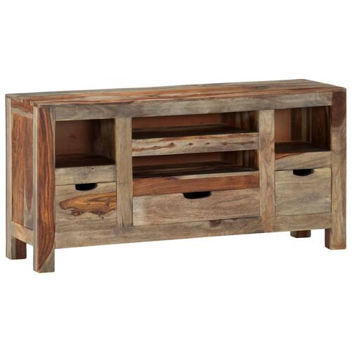 Skænk 100x30x50 cm massivt sheeshamtræ grå