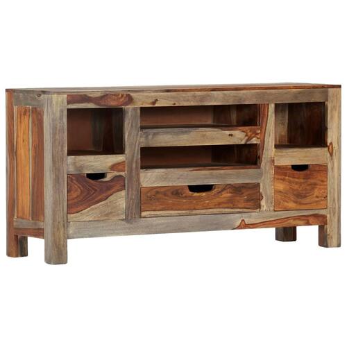 Skænk 100x30x50 cm massivt sheeshamtræ grå
