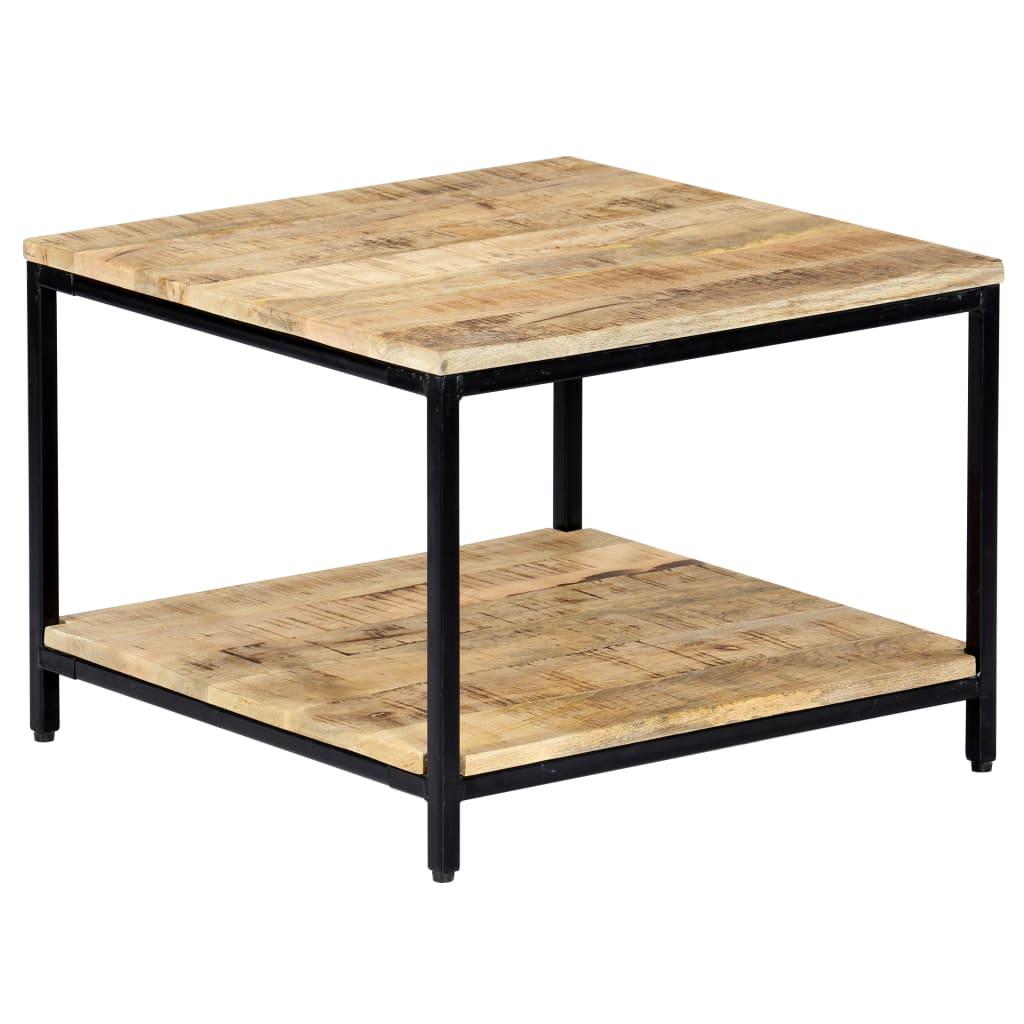 Sofabord 60 x 60 x 45 cm massivt mangotræ