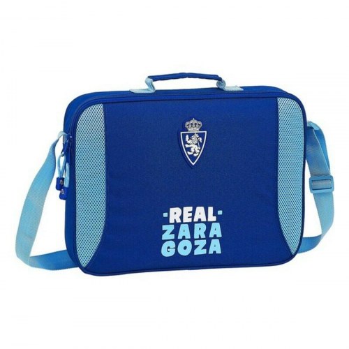 Real Zaragoza skoletaske - blå/lyseblå 38 × 28 × 6 cm