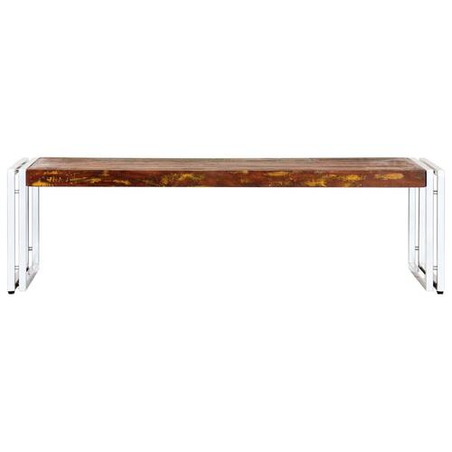 Sofabord 120x60x35 cm massivt genbrugstræ