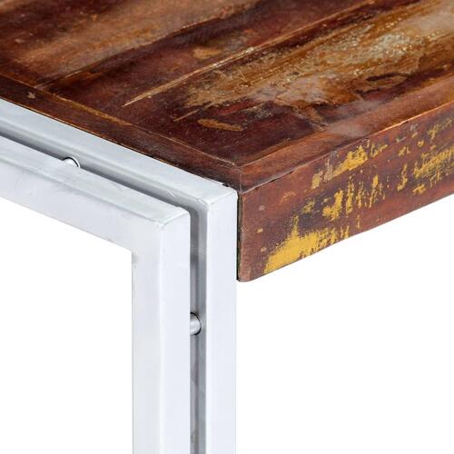 Sofabord 120x60x35 cm massivt genbrugstræ