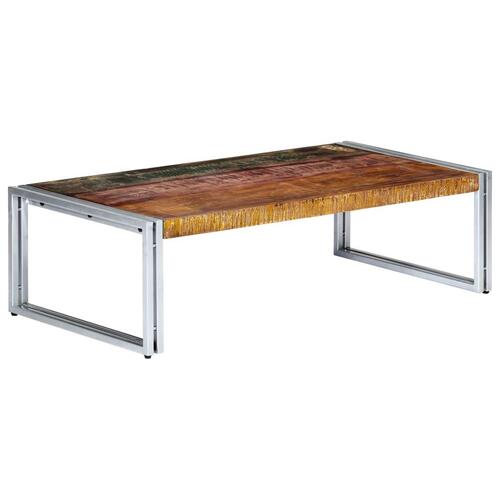 Sofabord 120x60x35 cm massivt genbrugstræ