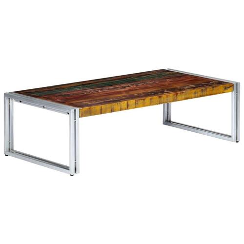Sofabord 120x60x35 cm massivt genbrugstræ