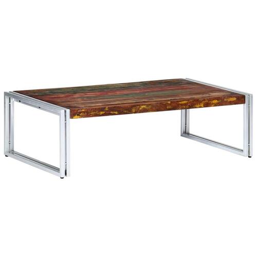 Sofabord 120x60x35 cm massivt genbrugstræ
