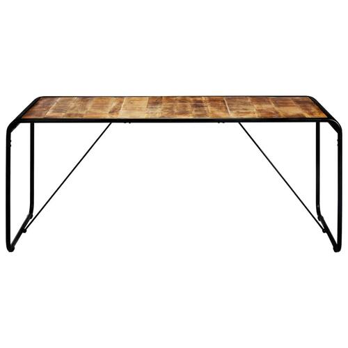 Spisebord 180 x 90 x 76 cm massivt ru mangotræ