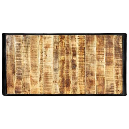 Spisebord 180 x 90 x 76 cm massivt ru mangotræ