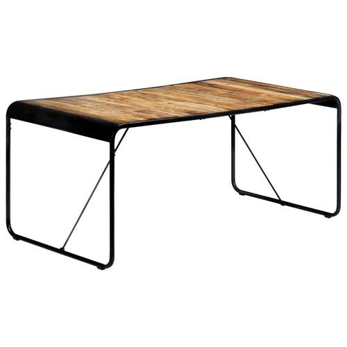 Spisebord 180 x 90 x 76 cm massivt ru mangotræ