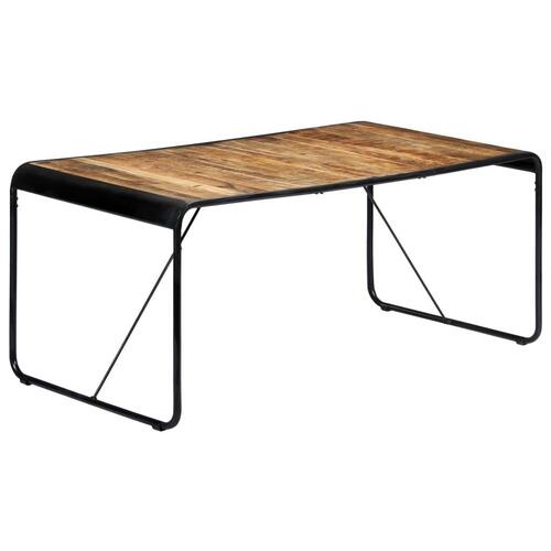 Spisebord 180 x 90 x 76 cm massivt ru mangotræ