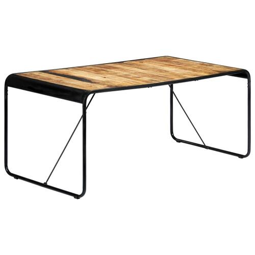 Spisebord 180 x 90 x 76 cm massivt ru mangotræ