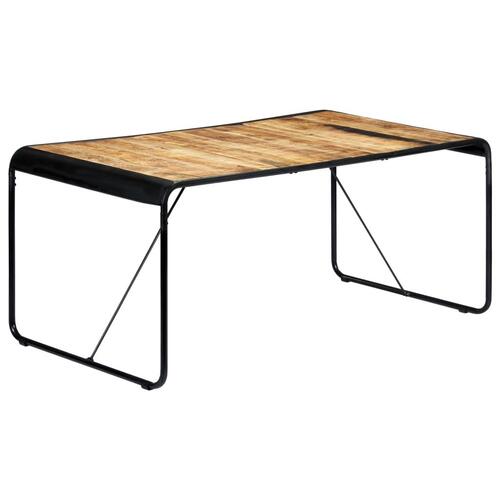 Spisebord 180 x 90 x 76 cm massivt ru mangotræ