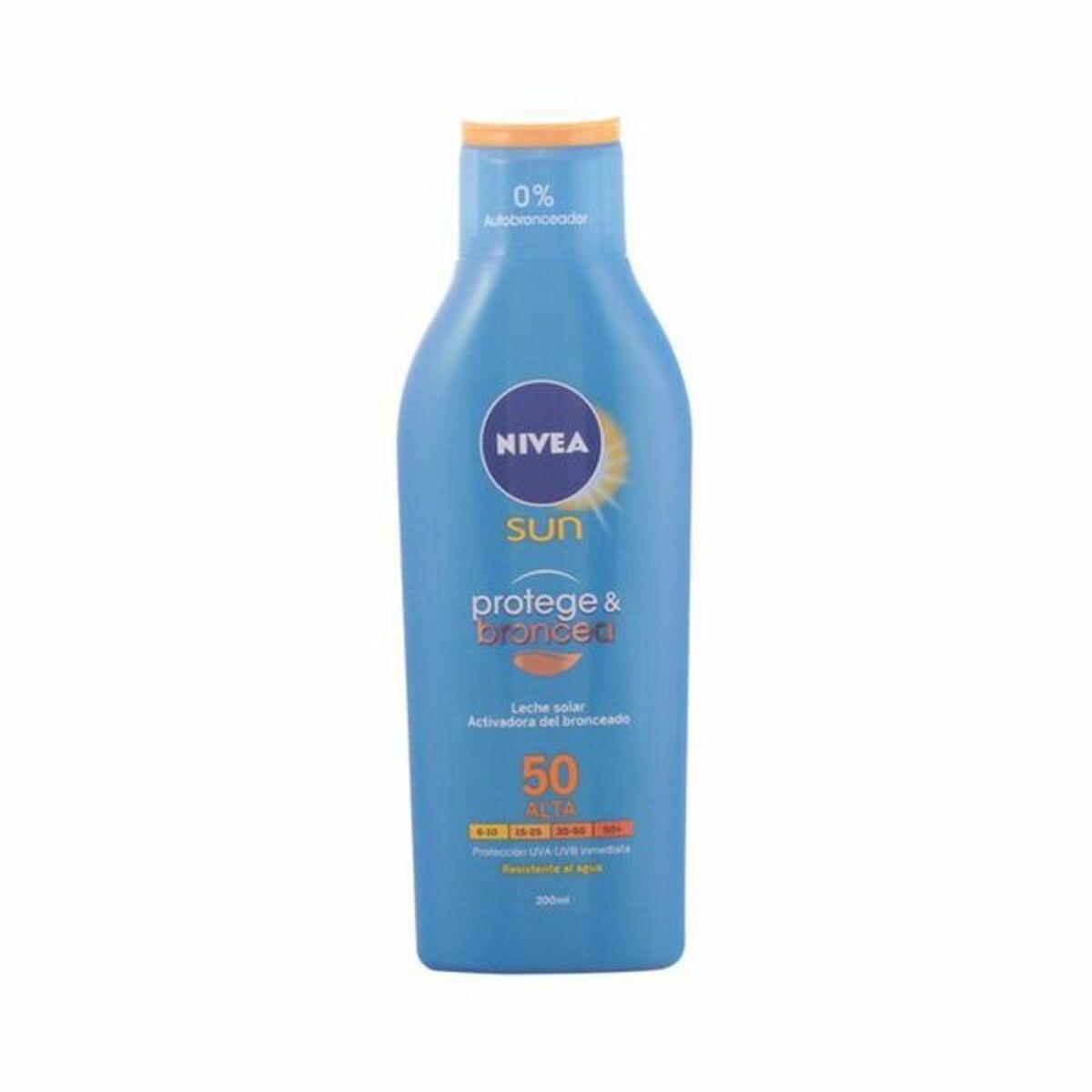 Solcreme Spf 50 Nivea Sun Broncea 200 Ml
