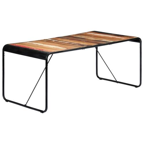 Spisebord 180 x 90 x 76 cm massivt genanvendt træ