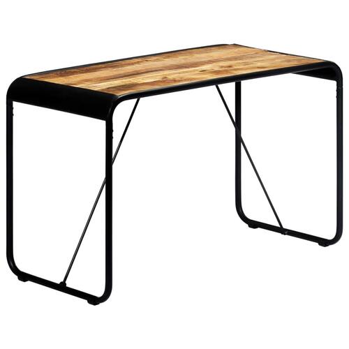 Spisebord 118 x 60 x 76 cm massivt ru mangotræ