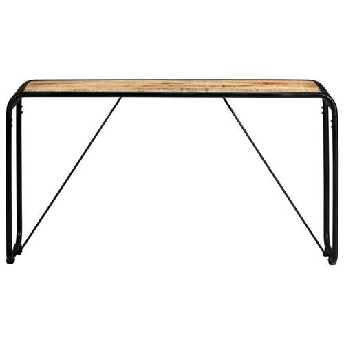 Konsolbord 140 x 35 x 76 cm massivt ru mangotræ