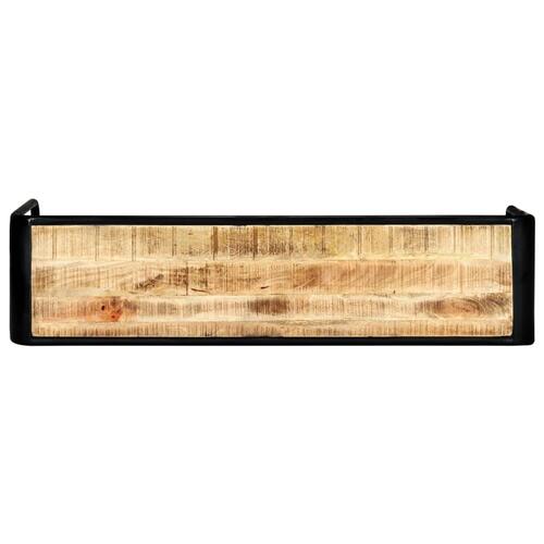 Konsolbord 140 x 35 x 76 cm massivt ru mangotræ