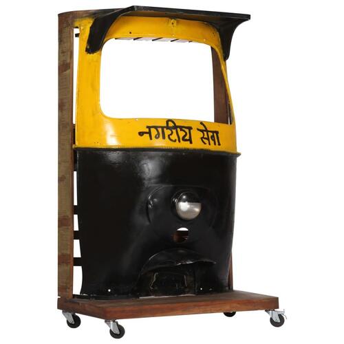 Rickshaw-vinskab 100x60x172 cm massivt genbrugstræ