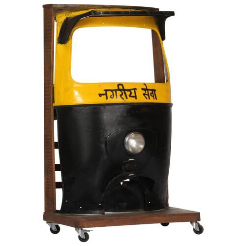 Rickshaw-vinskab 100x60x172 cm massivt genbrugstræ