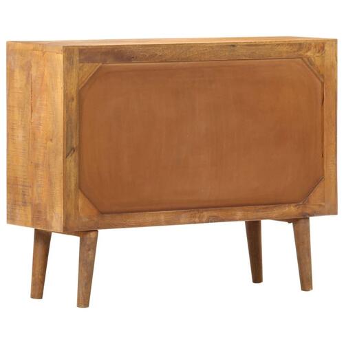 Skænk med trykt mønster 90 x 30 x 70 cm massivt mangotræ