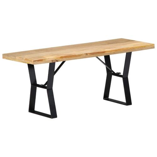 Bænk i massivt mangotræ 110 cm