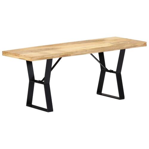 Bænk i massivt mangotræ 110 cm