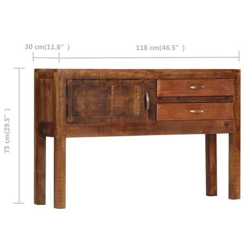 Skænk massivt mangotræ 118 x 30 x 75 cm