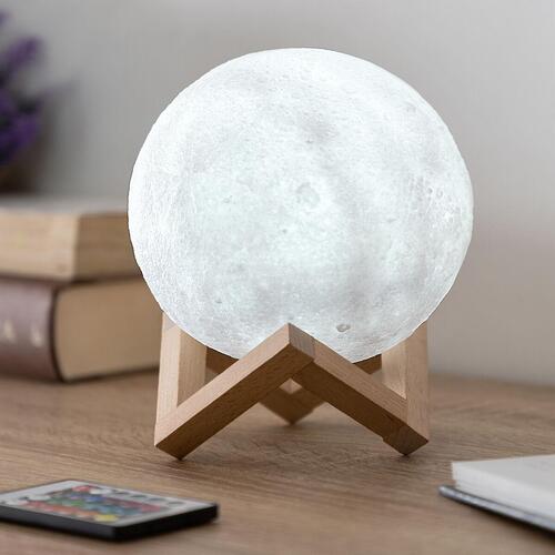 Genopladelige LED-Lampe Måne Moondy InnovaGoods