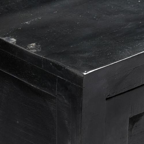 Skænk 147 x 40 x 80 cm massivt mangotræ sort