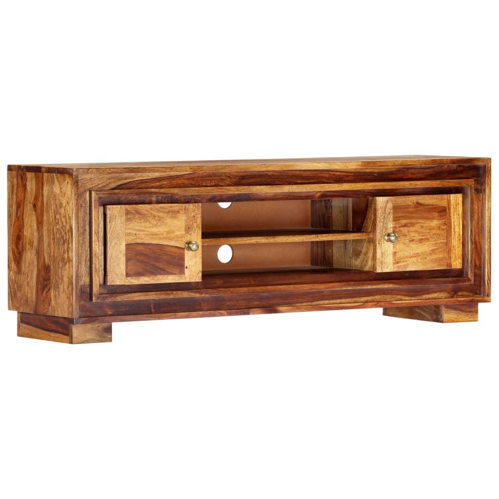 Tv Skab 118 X 30 X 40 Cm Massivt Sheeshamtræ