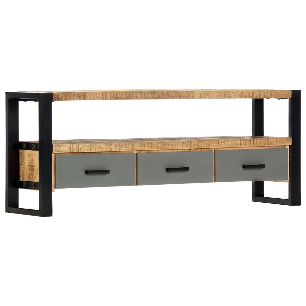 Tv-skab 130 x 30 x 50 cm massivt mangotræ