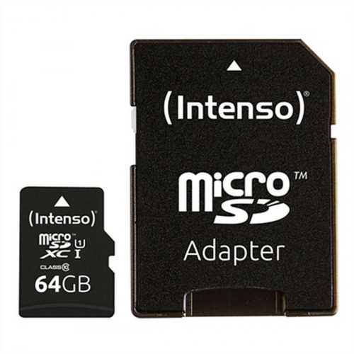 INTENSO microSDXC UHS-I Premium hukommelseskort 64 GB inkl. SD-adapter