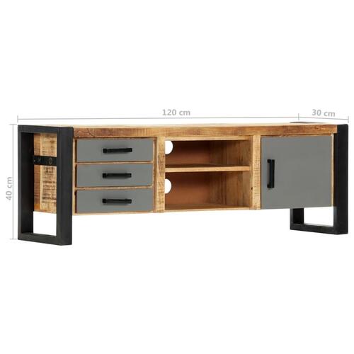 Tv-skab 120x30x40 cm massivt mangotræ
