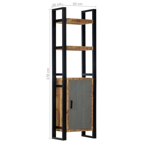 Bogreol 50 x 30 x 170 cm massivt mangotræ