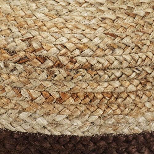 Håndlavet puf 40 x 45 jute brun