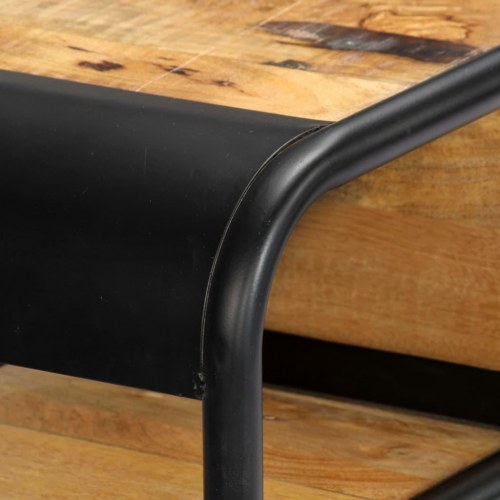 Konsolbord 118 × 30 × 75 cm i massivt mangotræ og stål